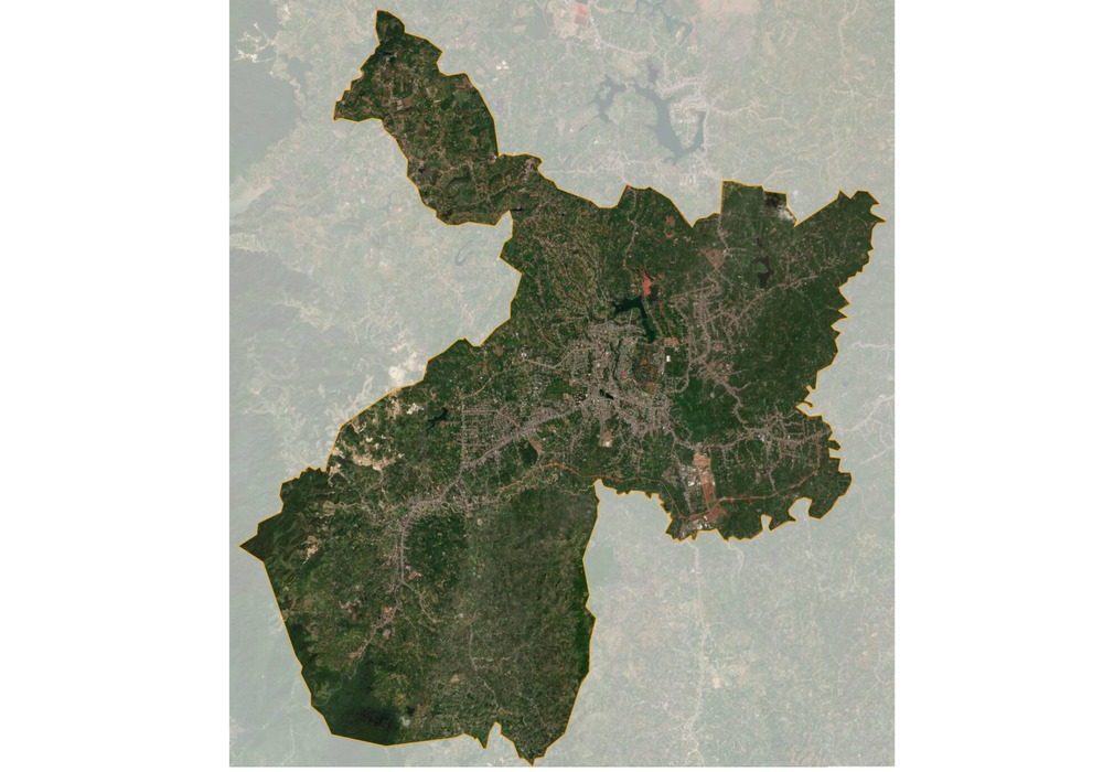 Bản đồ Bảo Lộc nhìn từ vệ tinh